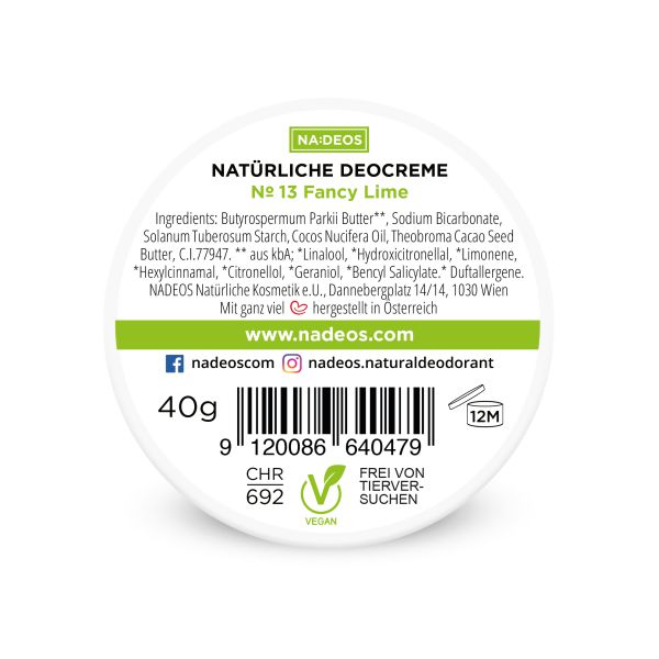 Fancy Lime - Természetes dezodor krém (40g) - Image 2